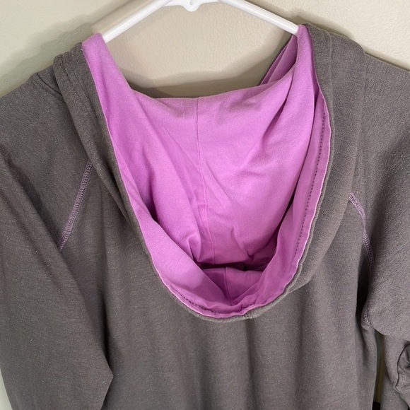 DISNEY STORE Ariel Graphic Gray M Full Zipper Hooded Sweatshirt with Pockets - Picture 5 of 7